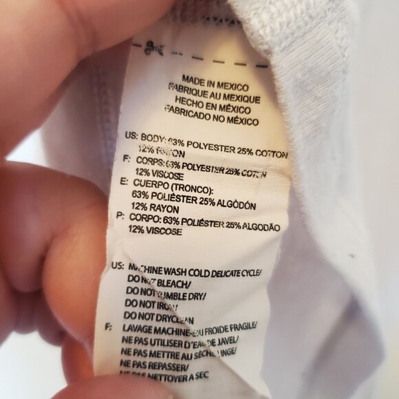 Reebok White T-shirt Tire Flip Womens L Short Sleeve Breathable Running Gym - Picture 7 of 12